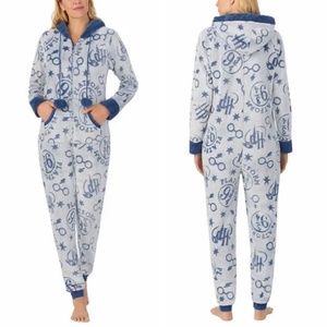 NWT Harry Potter Women's Blue One Piece Pajama Sleepwear [US M]